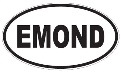EMOND - Oval Sticker