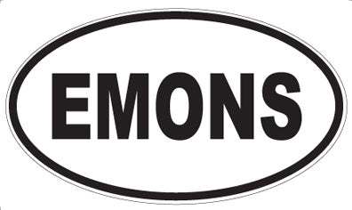 EMONS - Oval Sticker