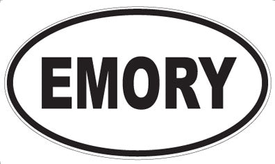 EMORY - Oval Sticker