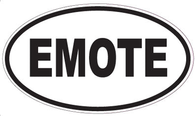 EMOTE - Oval Sticker