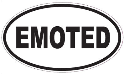EMOTED - Oval Sticker