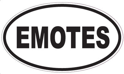 EMOTES - Oval Sticker
