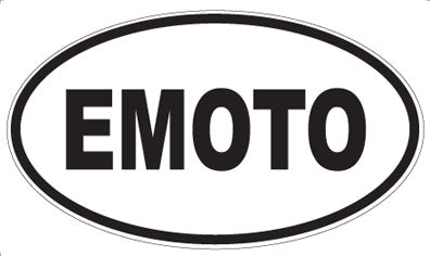 EMOTO - Oval Sticker