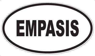 EMPASIS - Oval Magnet
