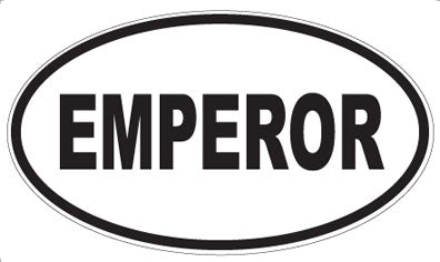EMPEROR - Oval Sticker