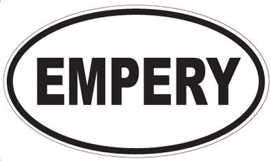 EMPERY - Oval Sticker
