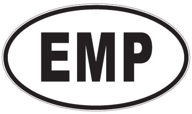EMP - 3 Letter Initials Oval Magnet