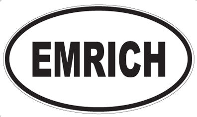 EMRICH - Oval Sticker