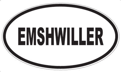 EMSHWILLER - Oval Sticker