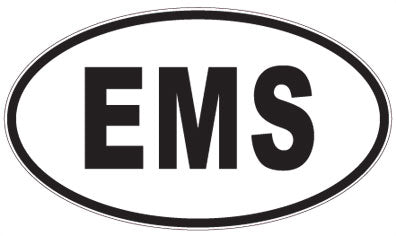 EMS - 3 Letter Initials Oval Magnet