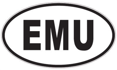 EMU - 3 Letter Initials Oval Magnet