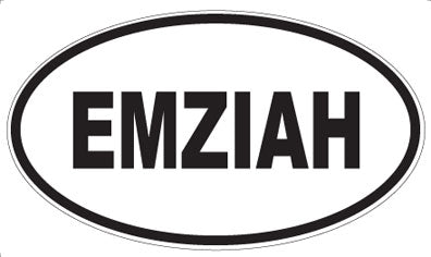EMZIAH - Oval Sticker