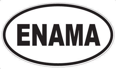ENAMA - Oval Magnet