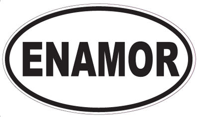 ENAMOR - Oval Sticker