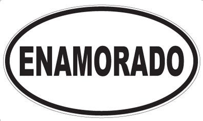 ENAMORADO - Oval Magnet