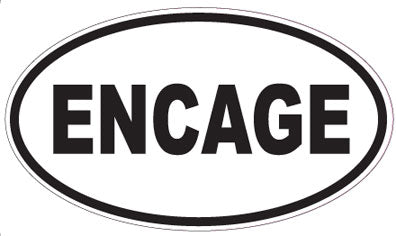 ENCAGE - Oval Sticker