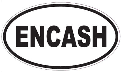 ENCASH - Oval Sticker