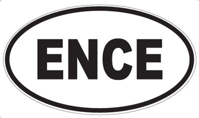 ENCE - Oval Sticker