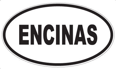 ENCINAS - Oval Sticker