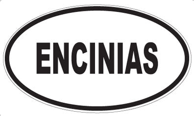 ENCINIAS - Oval Magnet