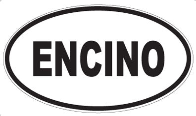 ENCINO - Oval Magnet