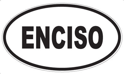 ENCISO - Oval Sticker
