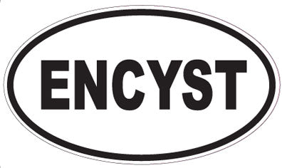 ENCYST - Oval Sticker
