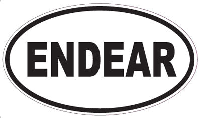 ENDEAR - Oval Sticker