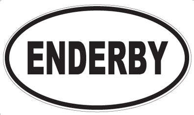 ENDERBY - Oval Sticker