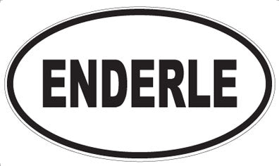 ENDERLE - Oval Sticker