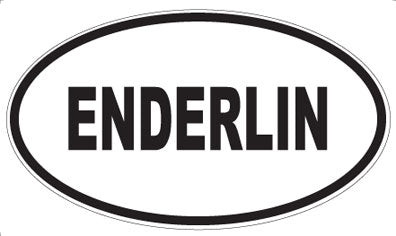 ENDERLIN - Oval Sticker
