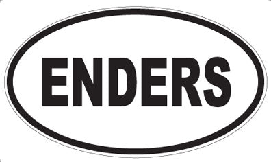ENDERS - Oval Sticker
