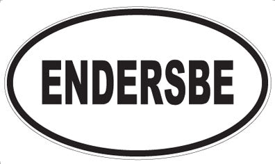 ENDERSBE - Oval Sticker
