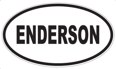 ENDERSON - Oval Sticker