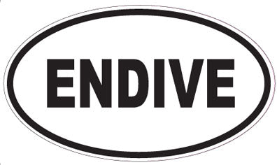 ENDIVE - Oval Sticker