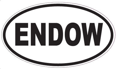 ENDOW - Oval Sticker