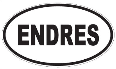 ENDRES - Oval Sticker
