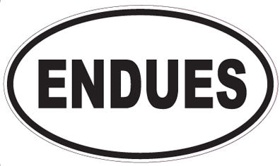 ENDUES - Oval Sticker