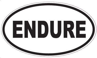 ENDURE - Oval Sticker