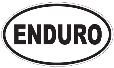 ENDURO - Oval Sticker