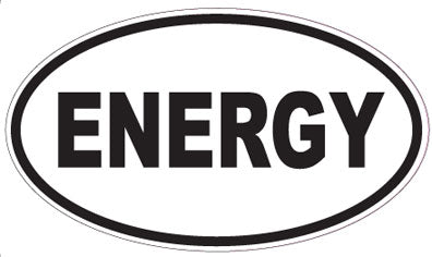 ENERGY - Oval Sticker