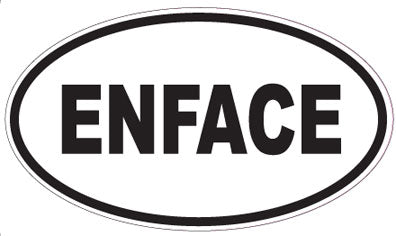 ENFACE - Oval Sticker
