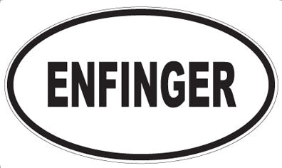 ENFINGER - Oval Sticker