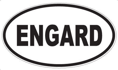 ENGARD - Oval Sticker