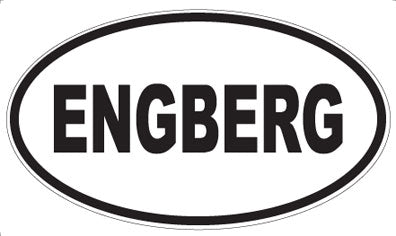 ENGBERG - Oval Sticker