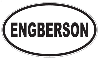 ENGBERSON - Oval Sticker