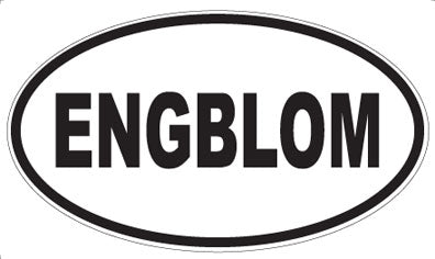 ENGBLOM - Oval Sticker