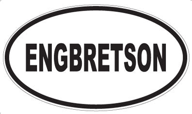 ENGBRETSON - Oval Magnet