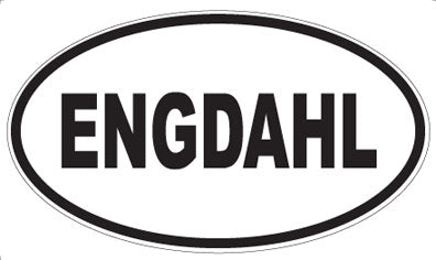ENGDAHL - Oval Magnet