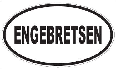 ENGEBRETSEN - Oval Magnet